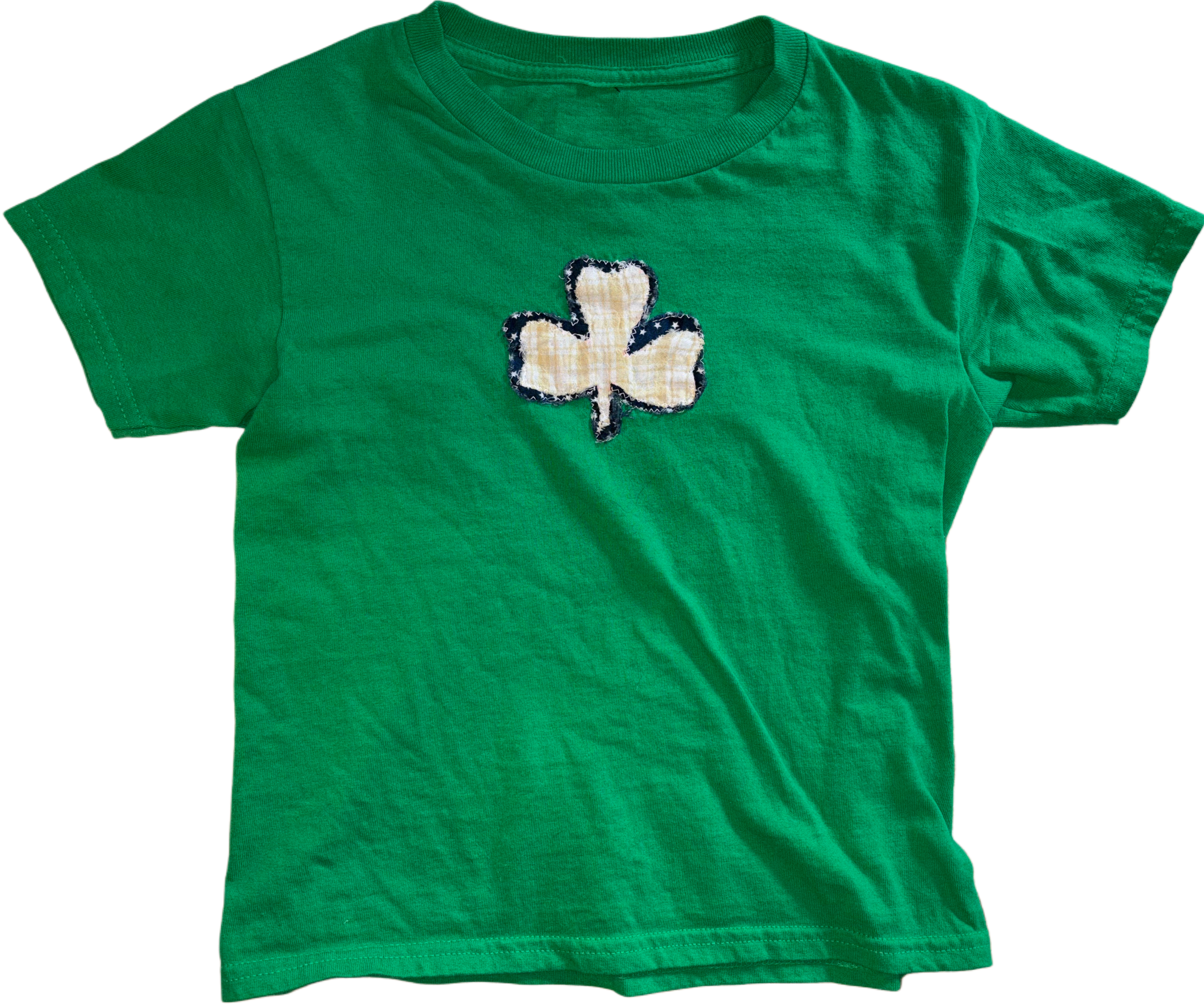 Green handmade shamrock shirt